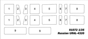 Trumpeter 01072 Russian URAL 4320 1/35 – obrázek 14