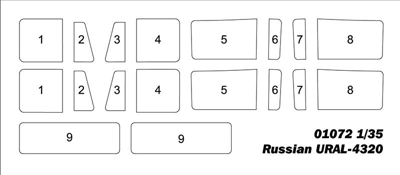 Trumpeter 01072 Russian URAL 4320 1/35 – obrázek 14