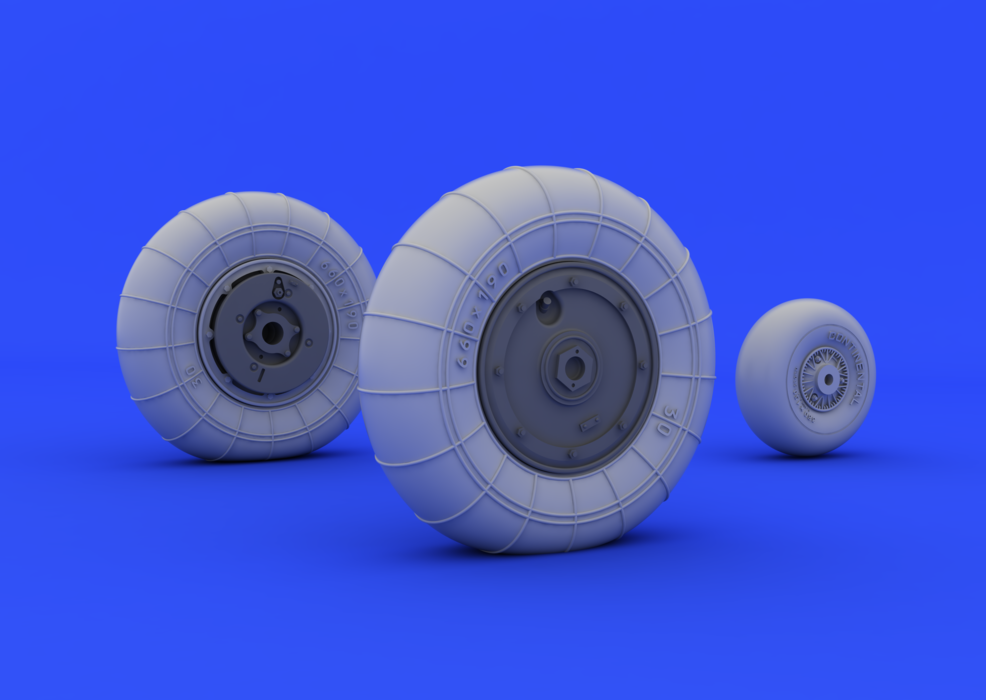 Eduard 632040 Bf 109G-10 wheels 1/32 (Revell) – Bild 3