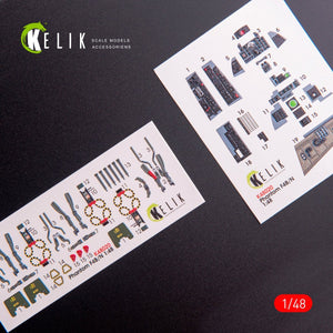 KELIK K48020 F-4B/N INTERIOR 3D DECALS FOR ACADEMY KIT 1/48 – image 5