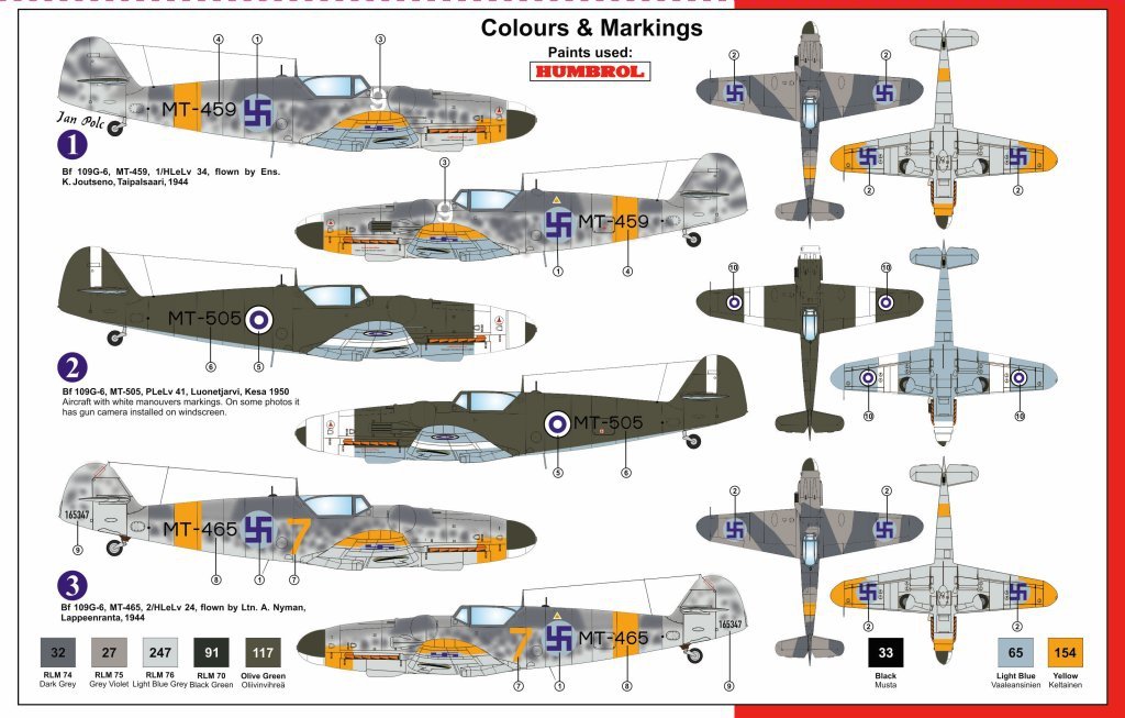 AZmodel AZ7517 Messerschmitt Bf 109G-6 Late Over Finland 1/72 – immagine 2