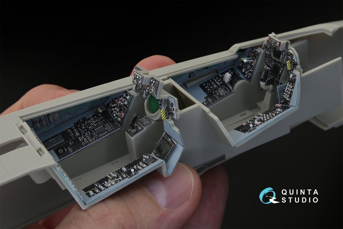 Quinta Studio QD32032 F-14A 3D-Printed &amp;amp; colored Interior on decal paper (for Tamiya kit) 1/32 – image 5