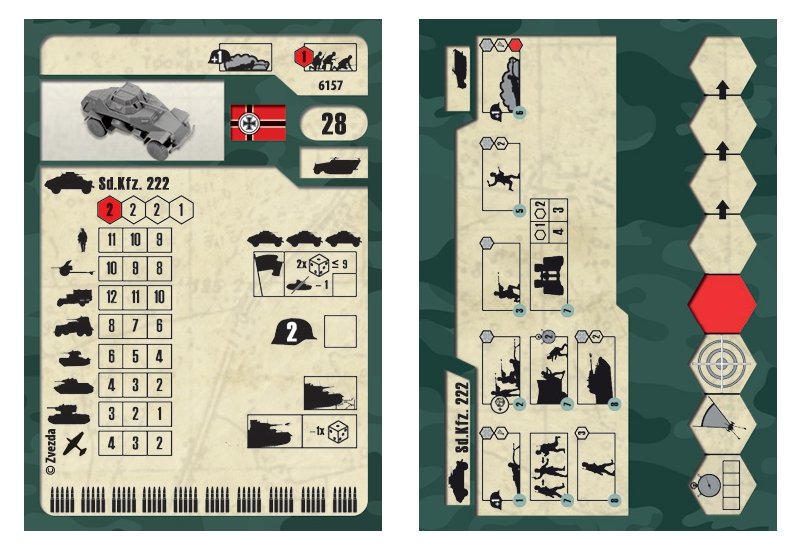 Zvezda 6157 Sd.Kfz.222 Armored Car 1/100 – image 3