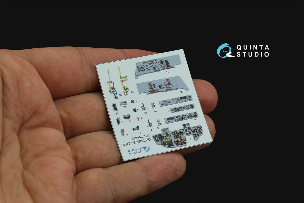 Quinta Studio QD72089 Su-24MR 3D-Printed &amp;amp; colored Interior on decal paper (Trumpeter) 1/72 – Bild 3