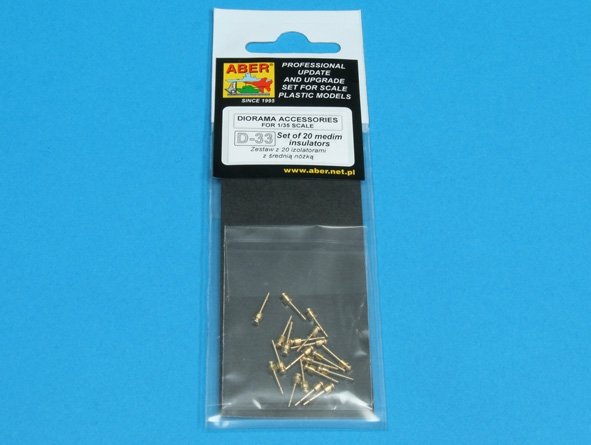 Aber 35D33 Jeu de 20 isolateurs moyens (1/35) – image 3