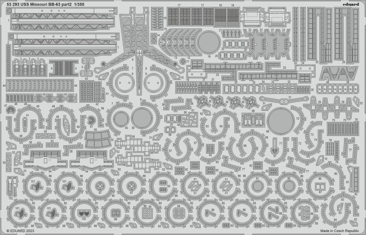 Eduard BIG5368 USS Missouri BB-63 Hobby Boss 1/350 – image 3