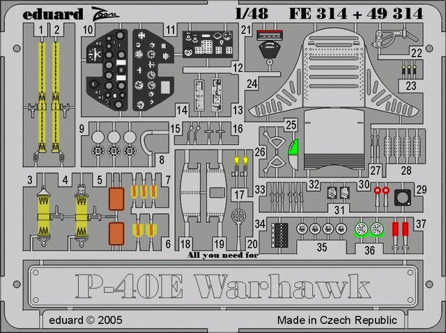 Eduard FE314 P-40E 1/48 Hasegawa