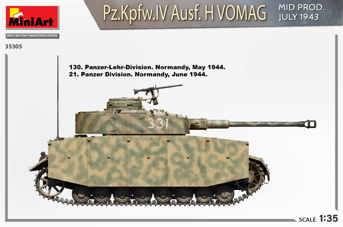 MiniArt 35305 Pz.Kpfw.IV Ausf. H Vomag. PRODUIT MI JUILLET 1943. KIT INTÉRIEUR 1/35 – image 7