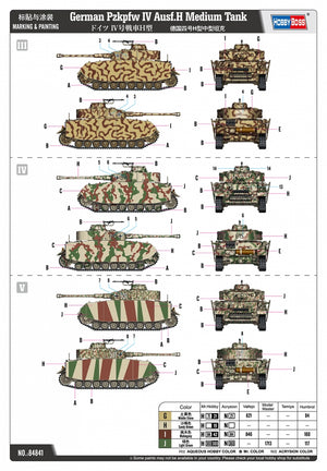 Hobby Boss 84841 German Pzkpfw IV Ausf.H Medium Tank 1/48 – obrázek 8