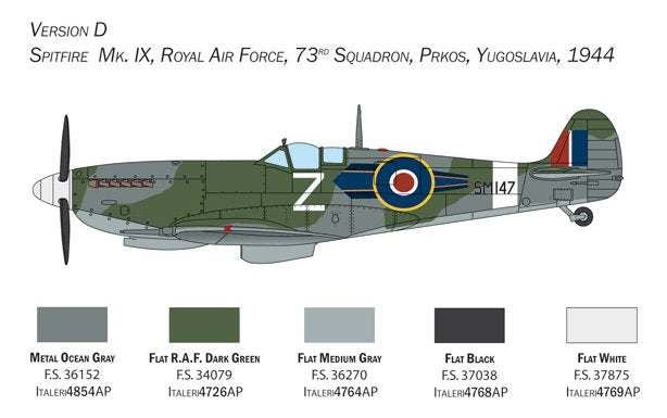 Italeri 2804 Spitfire Mk. IX 1/48 – zdjęcie 6