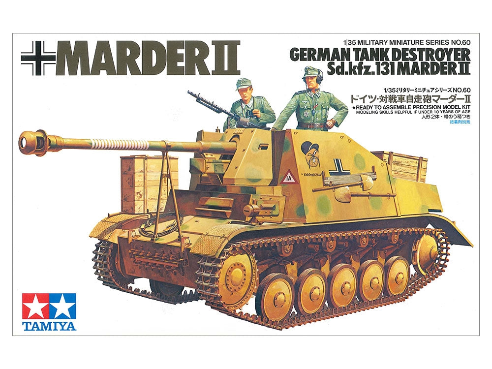 Tamiya 35060 Sd.kfz. 131 Marder II German Tank Destroyer 1/35 – immagine 2