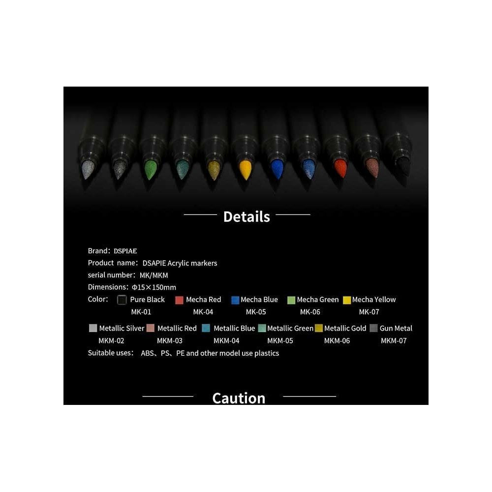 DSPIAE MK-05 Mecha Blue Soft Tipped Marker Pen – imagen 3
