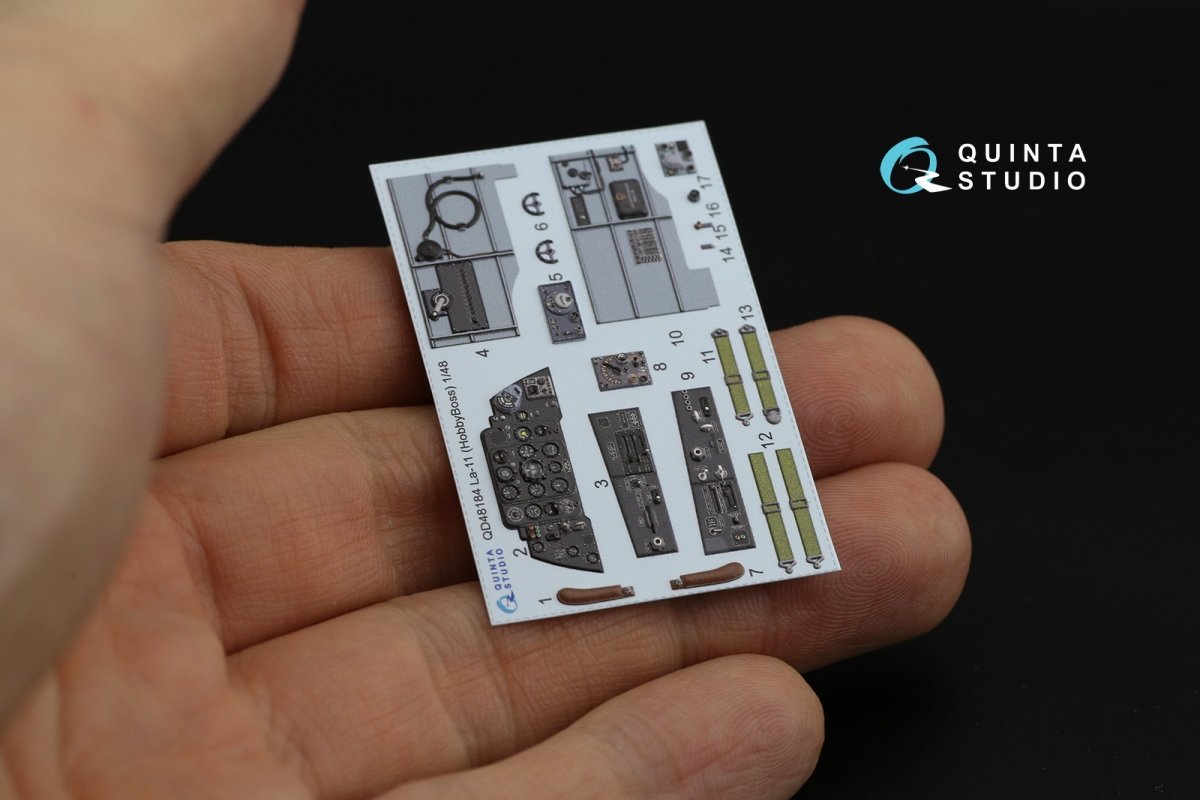Quinta Studio QD48184 La-11 3D-Printed &amp;amp; colored Interior on decal paper (HobbyBoss) 1/48 – image 10
