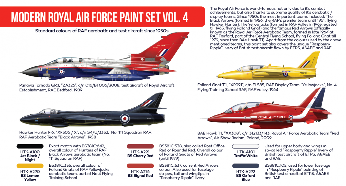 Hataka HTK-AS85 Modern Royal Air Force paint set vol. 4 6x17ml – Bild 3
