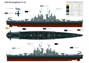 Very Fire VF350921DX US Navy Light Cruiser USS Birmingham CL-62 DX (Deluxe edition) 1/350 – Bild 12