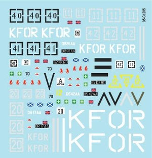 Star Decals 35-C1295 British Challenger 2 in Kosovo. KFOR markings 1/35 – image 3