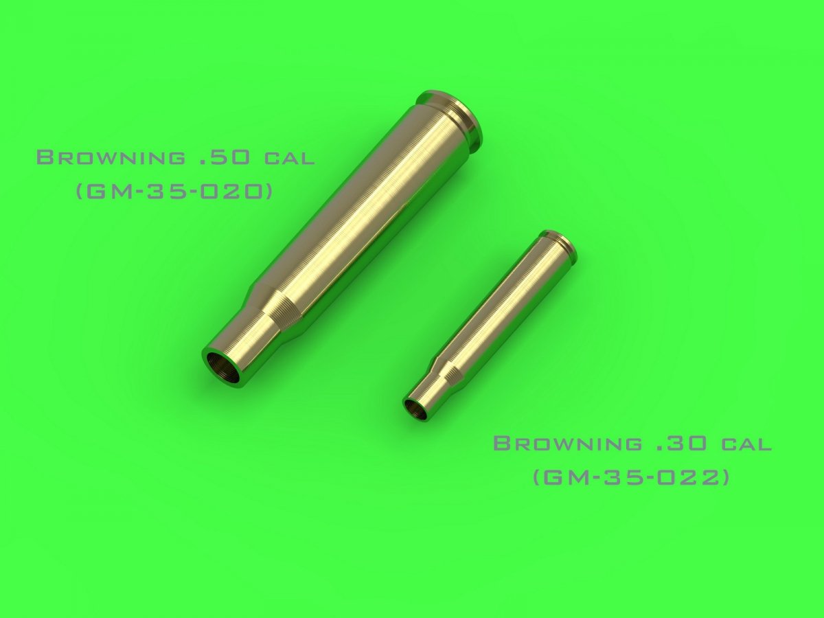 Master GM-35-022 M1919 Browning .30 caliber (7.62mm) - shells (25 pieces) 1/35 – image 3