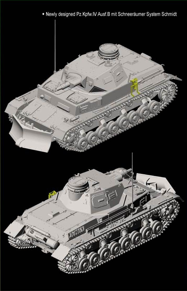 Dragon 6764 Pz.Kpfw.IV Ausf.B with Schneeraumer System Schmidt (1/35) – image 2
