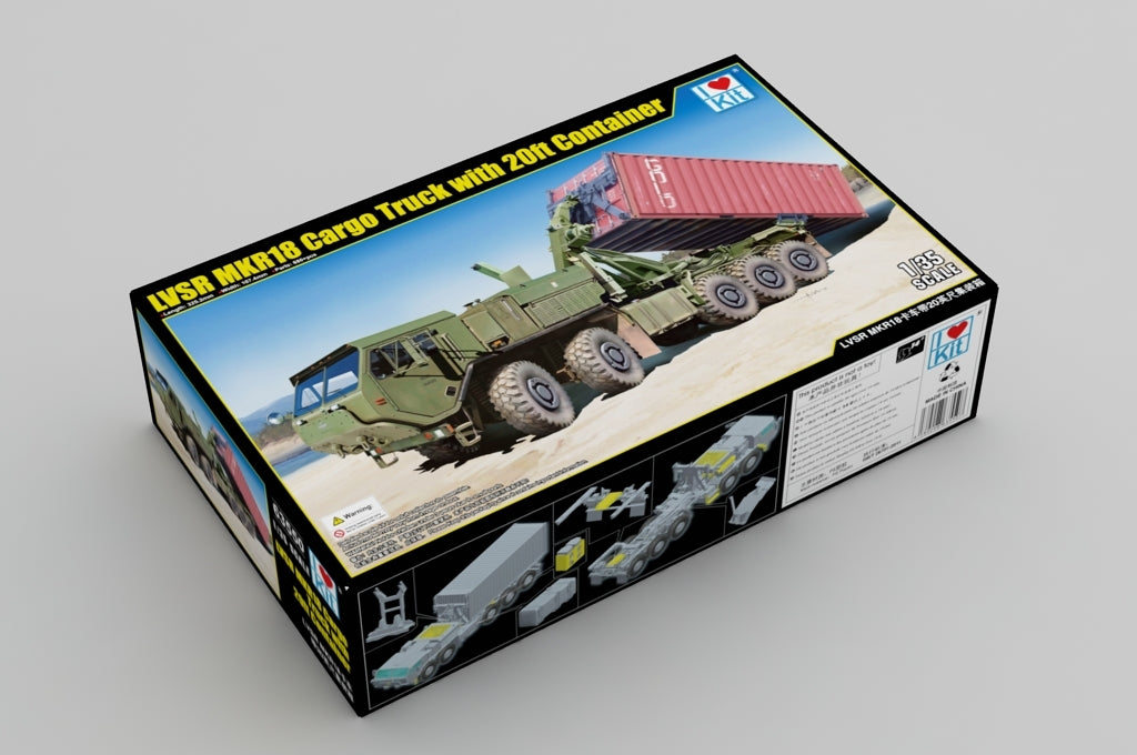 I Love Kit 63550 LVSR MKR18 Cargo Truck with 20ft Container 1/35 – imagen 2