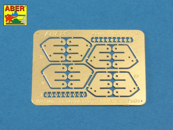 Aber R-34 Smoke Discharges for German Tanks like Tiger I, Panther A/D, Panzer IIIL, Panzer IVG, Luchs, Puma 1/35 – Bild 4