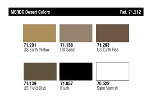 Vallejo 71212 US MERDC Desert Colors (6x17ml) – obrázek 2