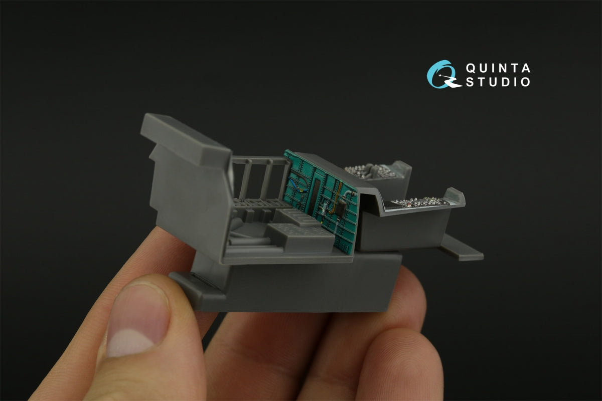 Quinta Studio QD48417 F-15C Eletronics bay 3D-Printed colored Interior on decal paper (Academy) 1/48 – immagine 10