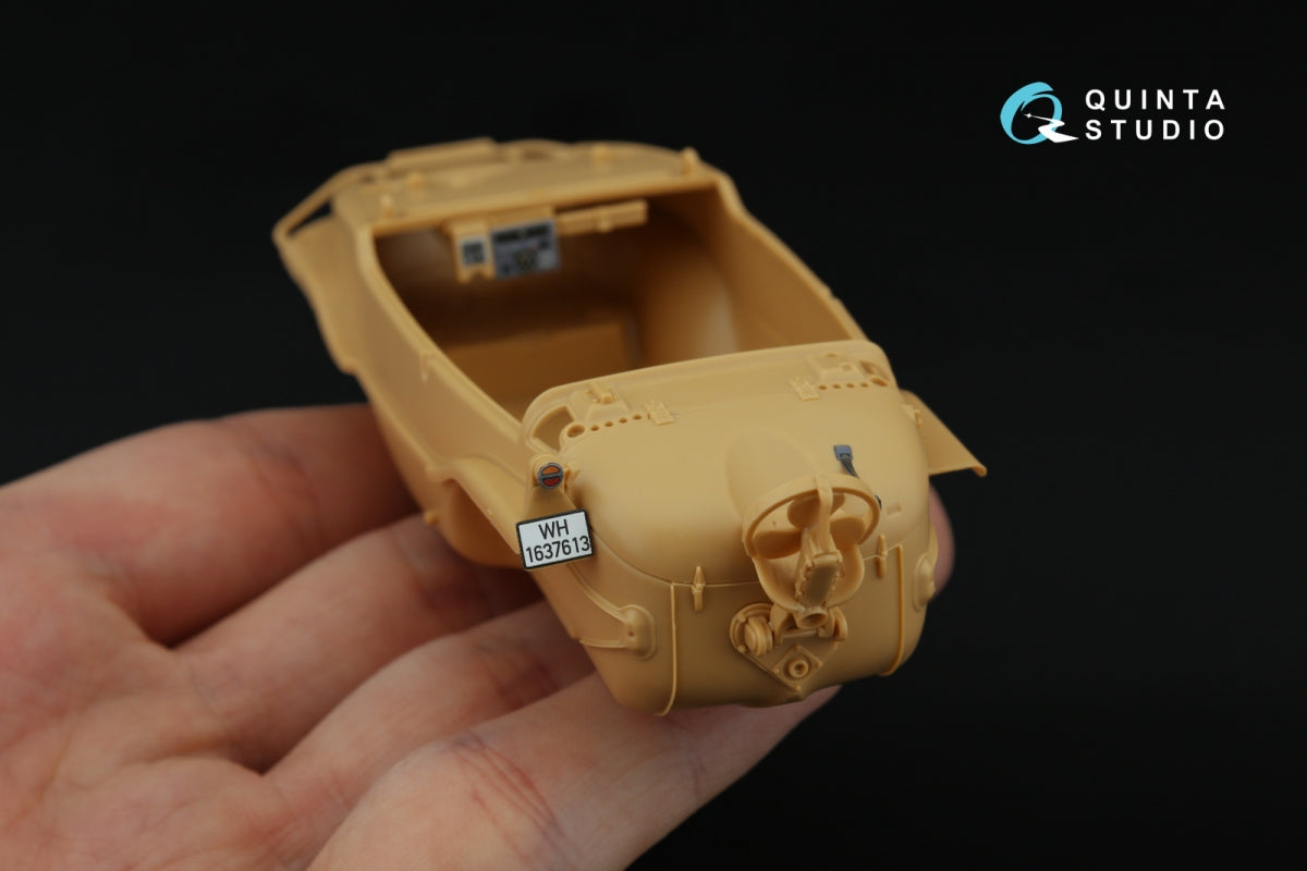 Quinta Studio QDS-35145 Schwimmwagen Type 166 3D-Printed &amp;amp; colored Interior on decal paper (Tamiya) (Small version) 1/35 – obrázek 7