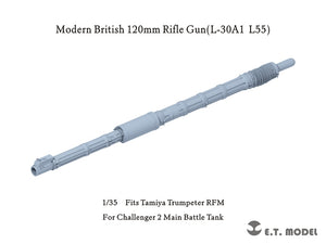 E.T. Model P35-346 Modern British Challenger2 MBT 120mm Rifle Gun(L-30A1 L55) 1/35