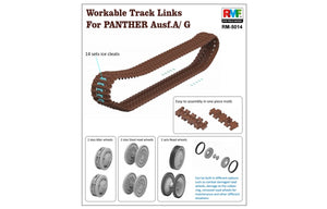 Rye Field Model 5014 Workable Track Links for Panther Ausf. A/G 1/35 – obrázek 3