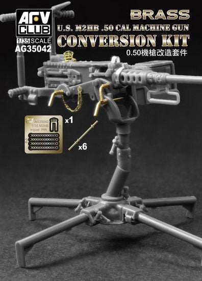AFV Club AG35042 U.S. M2HB .50 CAL MACHINE GUN CONVERSION KIT 1/35