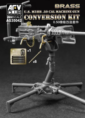 AFV Club AG35042 US M2HB .50 CAL MACHINE GUN CONVERSION KIT 1/35