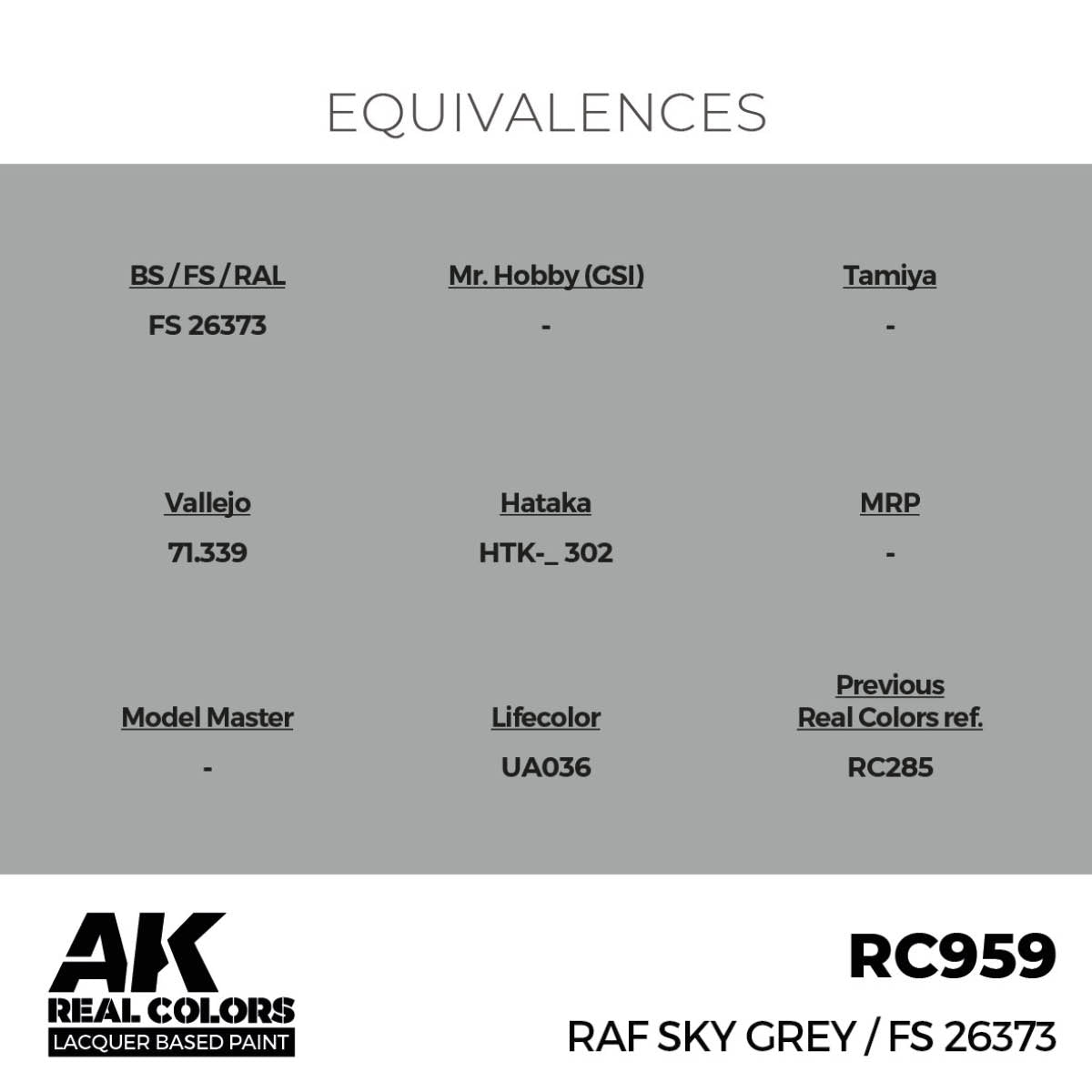 AK Interactive RC959 RAF Sky Gray / FS 26373 17 ml – image 3