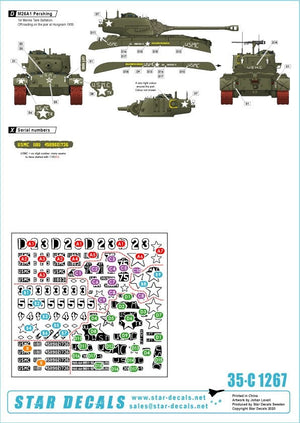 Star Decals 35-C1267 USMC M26 and M26A1 Pershing 1/35 – image 2