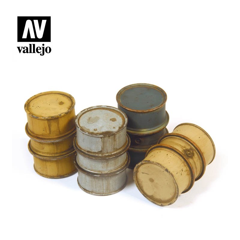 Vallejo SC201 Diorama Accessories German Fuel Drums #1 1/35