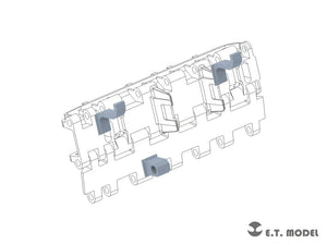 ET Model P35-318 Tiger II/Jagdtiger Spare Track Brackets For Common Version Track ( 3D Print ) 1/35 – immagine 2