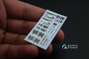 Quinta Studio QD48102 A6M2 3D-Printed &amp;amp; colored Interior on decal paper (for Hasegawa kit) 1/48 – Bild 3