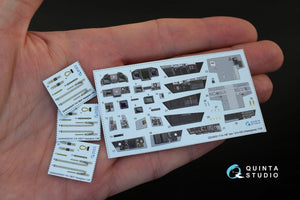 Quinta Studio QD48051 F/A-18F late / EA-18G 3D-Printed &amp;amp; colored Interior on decal paper (for Hasegawa kit) 1/48 – image 2
