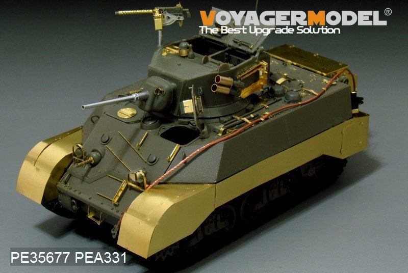 Voyager Model PEA331 WWII US M3A3 Stuart Fenders/Side skirts (FOR AFV CLUB KIT) 1/35 – obrázek 4