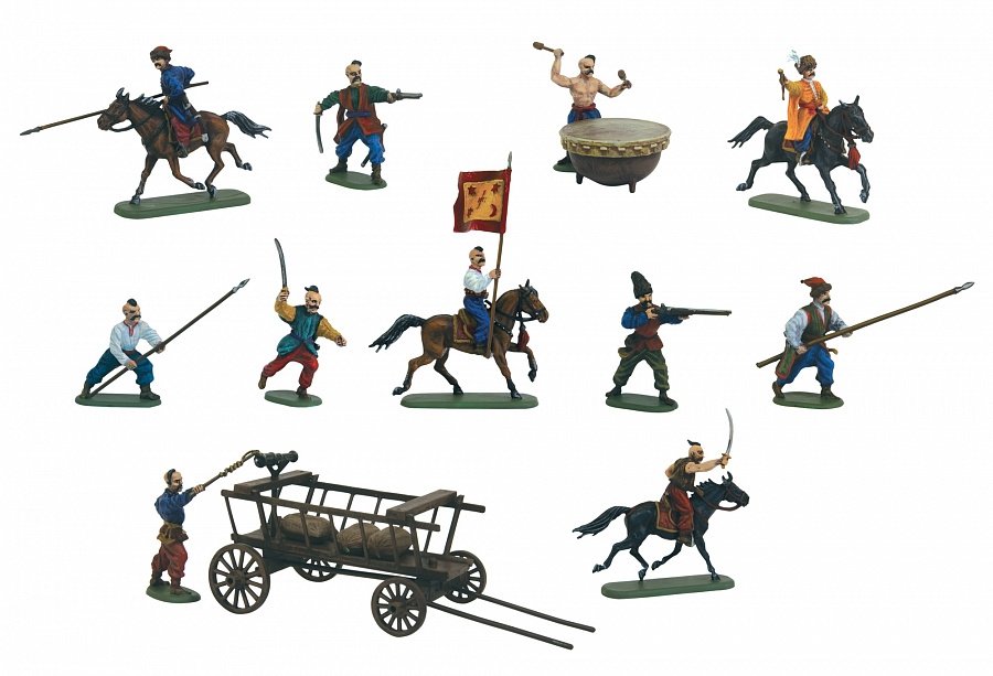Zvezda 8064 Zaporozhian Cossacks XVI-XVIII AD 1/72 – Bild 3