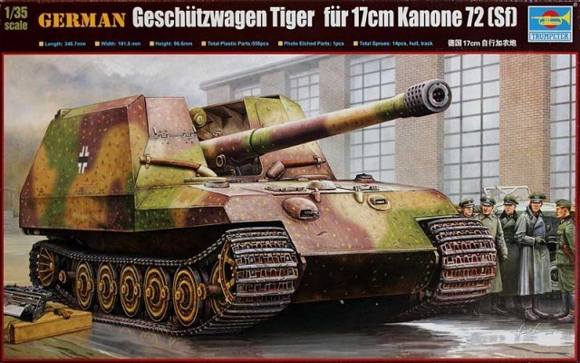 Trumpeter 00378 German Geschutzwagen Tiger fur 17cm K72 1/35
