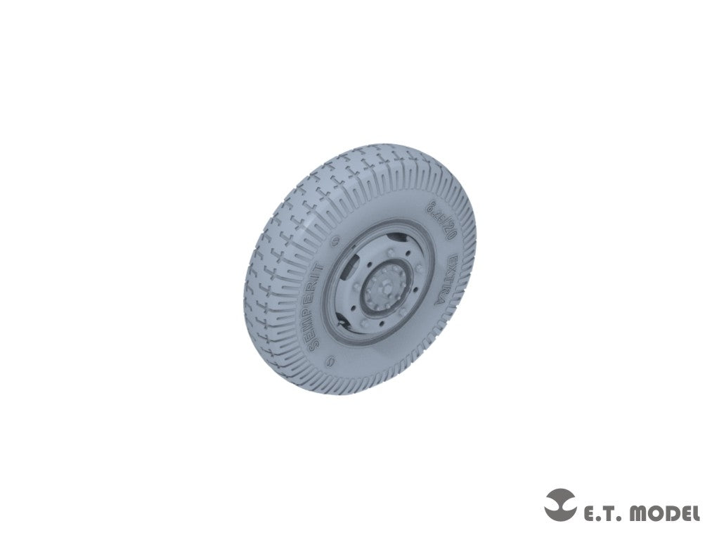 ET Model P35-106 WWII German Sd.Kfz.234 Large Diameter Weighted Wheels Type.6 1/35 – Bild 4