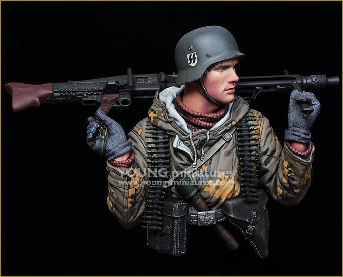 Young Miniatures YM1882 German Machine Gunner Eastern Front WWII 1/10 – image 7