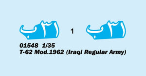 Trumpeter 01548 T-62 Mod.1962 Iraqi Regular Army 1/35 – Bild 4