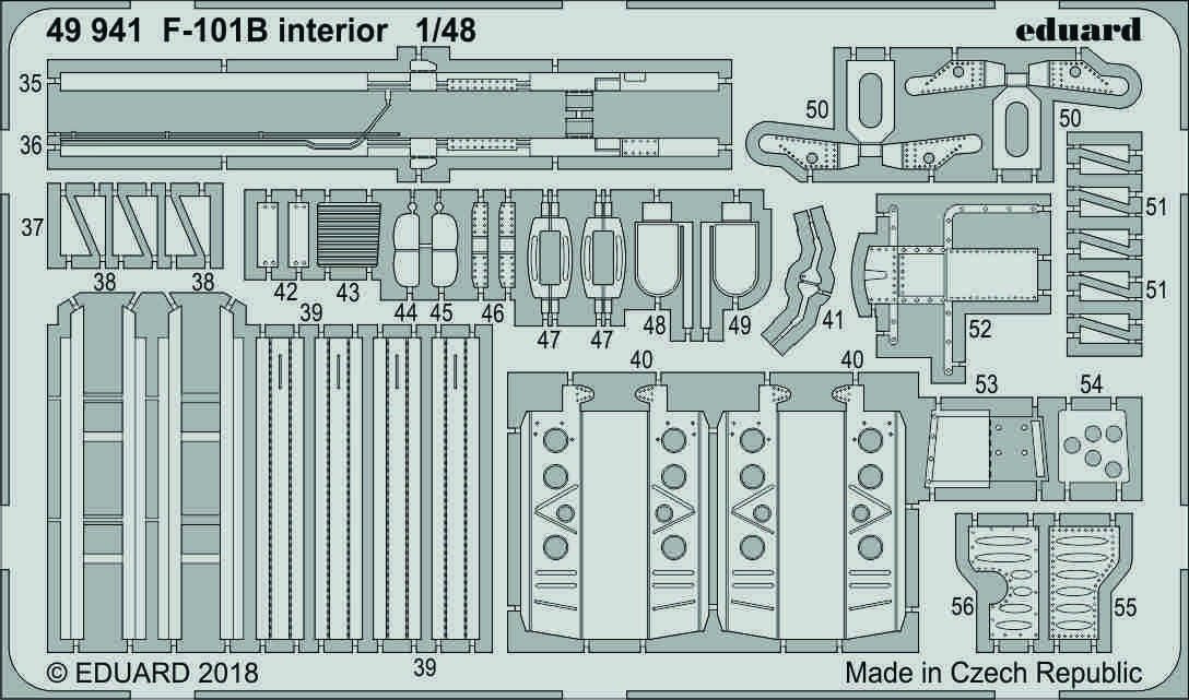 Eduard 49941 F-101B interior 1/48 KITTY HAWK – image 2