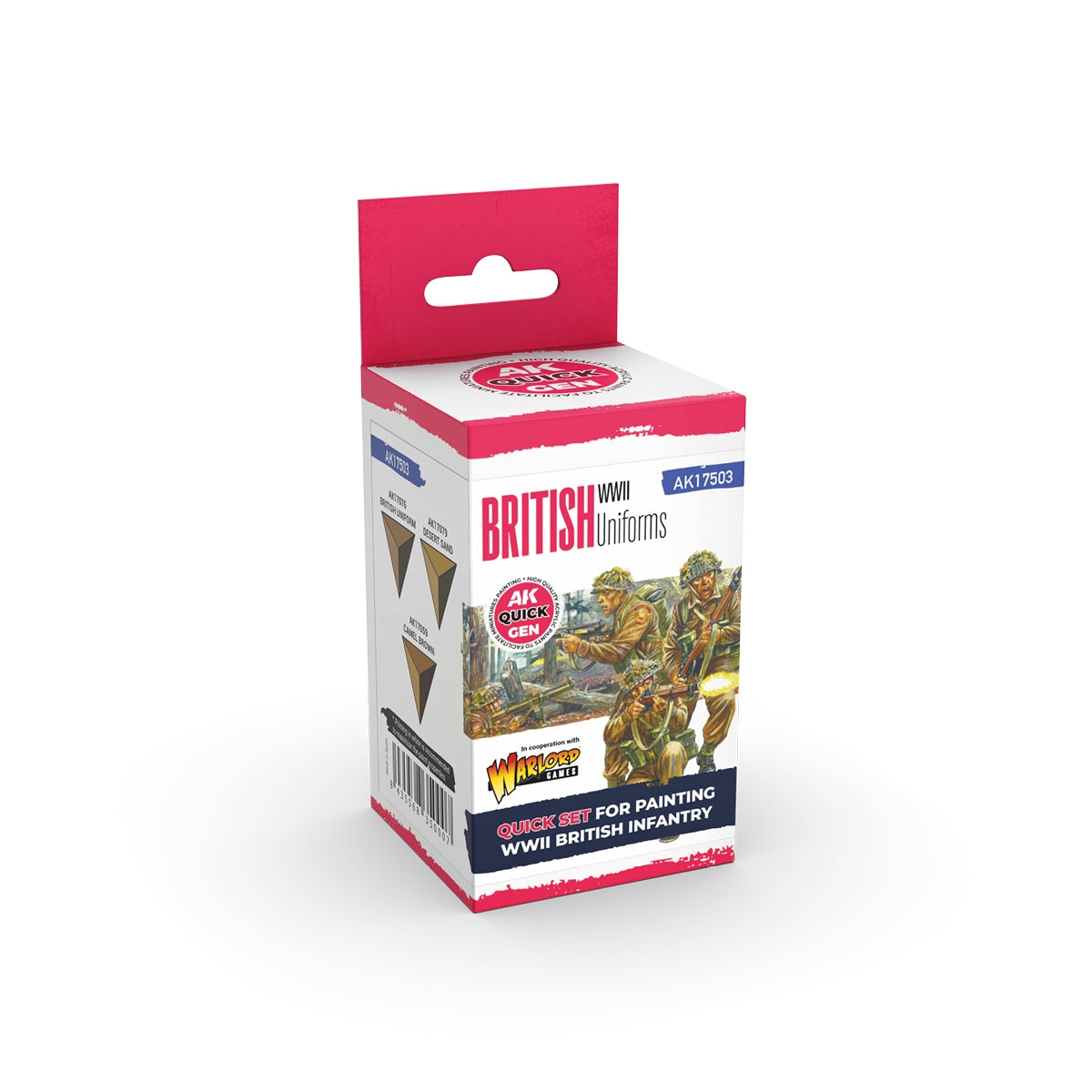 AK Interactive AK17503 BRITISH WWII UNIFORMS – QUICK GEN SET 3x18ml