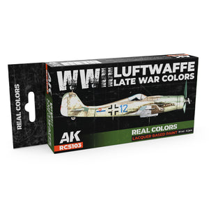 AK Interactive RCS103 WWII Luftwaffe Late War Colors 6x17ml