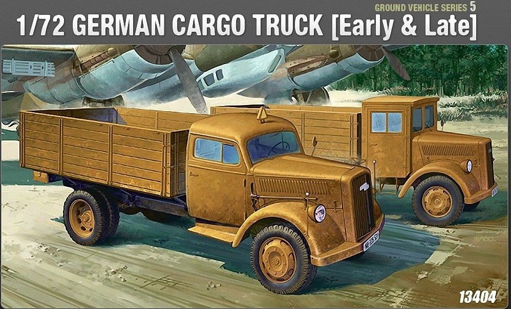 Academy 13404 GERMAN CARGO TRUCK [Early &amp;amp; Late] (1/72)