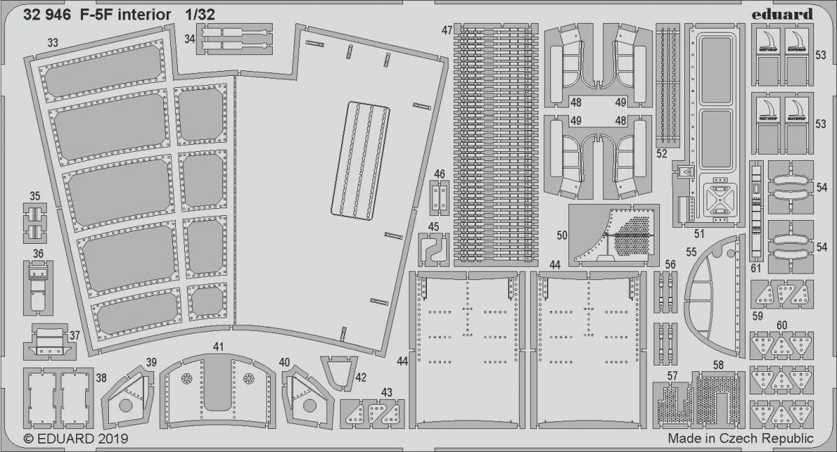 Eduard 32946 F-5F interior 1/32 KITTY HAWK – Bild 2