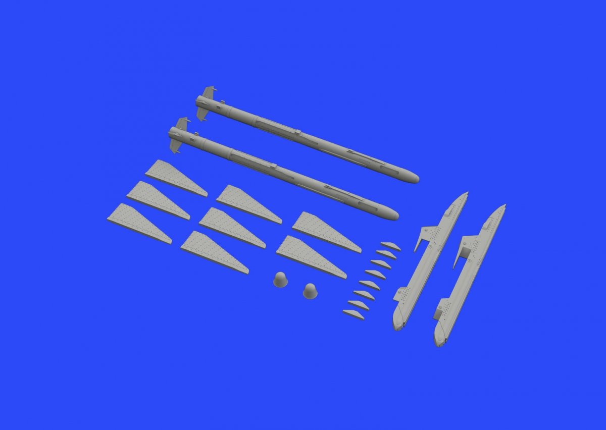 Eduard 648433 R-23T missiles for MiG-23 EDUARD, TRUMPETER 1/48 – obrázek 3