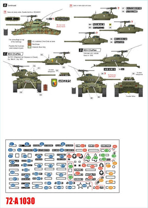 Star Decals 72-A1030 Indochine #2. M24 Chaffee / Bison 1/72 – immagine 2